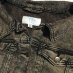TIME AND TRU Acid Wash Denim Jacket Brown Distressed Button Front Size XXXL Photo 2