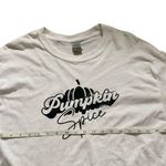 Gildan Pumpkin Spice Long Sleeve White Women’s T-shirt Photo 1