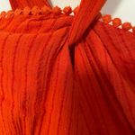 Maeve Orange Textured Jumper 2P Womens Wide Leg Halter Sleeveless Boho Twist Photo 1