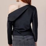 Modern Citizen - Peyton satin off shoulder asymmetrical long sleeve blouse NWOT Photo 3