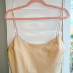 ASOS Design Cotton Linen Mini Sun Dress with Scoop Neck & Back in Tan Beige size 10 Photo 2