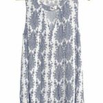 Buckle Entro Floral Tunic Tank Keyhole Baroque Sleeveless Blouse Small Photo 0