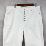 American Eagle Womens Jeans Super High Rise Flare Sz 18 Short Button Fly Stretch Photo 2