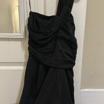 Glam  black one shoulder romper  Photo 0