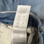 Mother Sz 25 The Mid Rise Dazzler Ankle Fray Jeans Riding The Cliffside Blue Photo 4