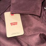 Levi's NWT  Faux Suede Long Sleeve Shirt Jacket Women's Size 3X Chocolate Brown Photo 3