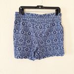 Counterparts  High Waist Blue Shorts with Scalloped Hem Photo 2