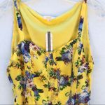 NWT TULLE Womens large Sleeveless Yellow Floral Boning Waist dress (runs small) Photo 2