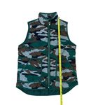 J.Crew  Women's Camouflage Puffer Vest Jacket Green Size S Photo 3