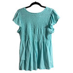 Torrid Babydoll Cotton Crew Neck Smocked Bodice Top Photo 3