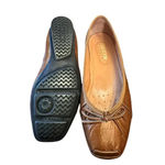 Geox Respira 7 Square toe ballet flats in patent brown leather Photo 3