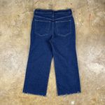 J.Crew '96 Slim Wide Leg Cropped Women's Jeans Size 30 Blue High Riseā Raw Hem Photo 2
