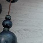 Vintage Stretch Bracelet Dark Blue Chunky Photo 4