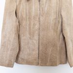 Jacqueline Ferrar Vintage 90s Jaqueline Ferrar Womens Leather Jacket Size L Tan Embossed Western Photo 2