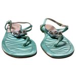 Emilio Pucci  Silk and Crystal Embellished Sandals Size 38 7.5 Photo 2