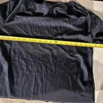 SheIn Navy  Women's Satin Cowl Neck Flounce Sleeve Blouse‎ Size M A50 Photo 5