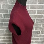 Vintage Burgundy Sweater | Cap sleeve | Shoulder Pads | Women’s Size Medium Red Photo 2