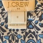 J.Crew  Top Size 8 short sleeve rounder neck blue/white blouse. Floral Photo 1