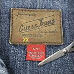 Guess Vintage Y2K Jean Jacket S Slim Fit Classic Distressed Denim Cropped Style Photo 4