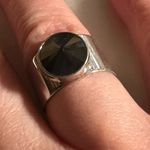 Sarah Coventry Vintage Jet Set Black and Silver Ring Photo 1