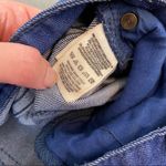 Free People Blue Dip Dye Ombré Skinny Crop Jeans EUC Size 30 Photo 5