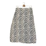 American Eagle Outfitters Gray Midi A-Line Skirt Snake Print Size Large Photo 3
