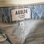 AGOLDE - Jamie High Rise Classic Ever More Distressed Blue Jeans Denim Photo 5