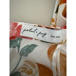 Petal and Pup White Floral Bell Sleeve Tie Waist High Neck Mini Peta Dress XL Photo 3