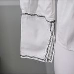 C/MEO COLLECTIVE C/MEO NWT Long Sleeve Belted Button Up White Contemporary Business Blouse Top Photo 5