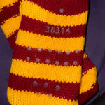 Harry Potter NWOT GRYFFINDOR knit socks with Sherpa Photo 3