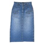 No Boundaries Vintage 90s  Denim Cargo Maxi Skirt Photo 3