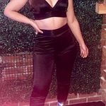 Women 2pc top & bottom blk sheer set. Size XS Black Photo 0