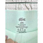 Lacoste NWT x Bandier High Waisted Rib Arielle Leggings Green Women's Medium Photo 5