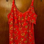 Summer Floral Top by NY & Company Orange Size L Photo 0