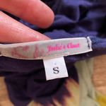 julie's closet Y2k boutique boho ombré maxi dress navy blue sleeveless bohemian small Photo 9