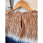 Apiece Apart  Aldea Smocked Mini Dress Dipped Shibori Organic Cotton Size Medium Photo 5