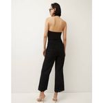 Veronica Beard Novick Twist Halter Top in Black Photo 1