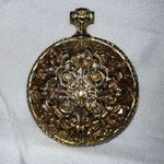 Vintage Faux Watch Pendant Gold Photo 2