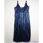 City Chic NEW  Star Desire Maxi sequin Dress Sapphire‎ blue size 22 formal gown Photo 12