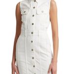 NEW Lauren Ralph Lauren Womens 16 Sleeveless Denim Mini Dress White Wash Photo 0