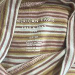 American Eagle  Outfitters Soft & Sexy Slub Mockneck Shirt Small Photo 3