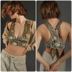 Urban Outfitters UO Womens Sedona Strappy Back Floral Velvet Crop Tank Top XS Photo 1