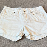 Madewell  White Denim Cuffed Shorts SIZE 26 Photo 0