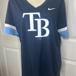 Nike ‎ Tampa Bay Rays MLB Dri-FIT T-Shirt Women's XXL Baseball Tee Photo 0