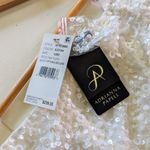 Adrianna Papell Beaded Off-the-Shoulder Gown – Ivory – NWT – Size 10 Photo 3