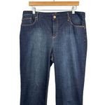 Chico's Women’s Size 2 Dark Blue Straight Leg Jeans Photo 0