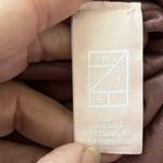 RTR Louna Size S Brown Shimmery Collared Long Sleeve Side Ruched Mini Dress Photo 5