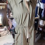 Calvin Klein green windbreaker lightweight button up dress jacket pockets NWT Photo 5