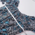 MISA Los Angeles  Printed Off-Shoulder Blue and Black Zonia Dress Photo 4