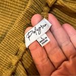 Polagram  Mustard Yellow Long Sleeve Blouse large square elastic neck. Photo 4